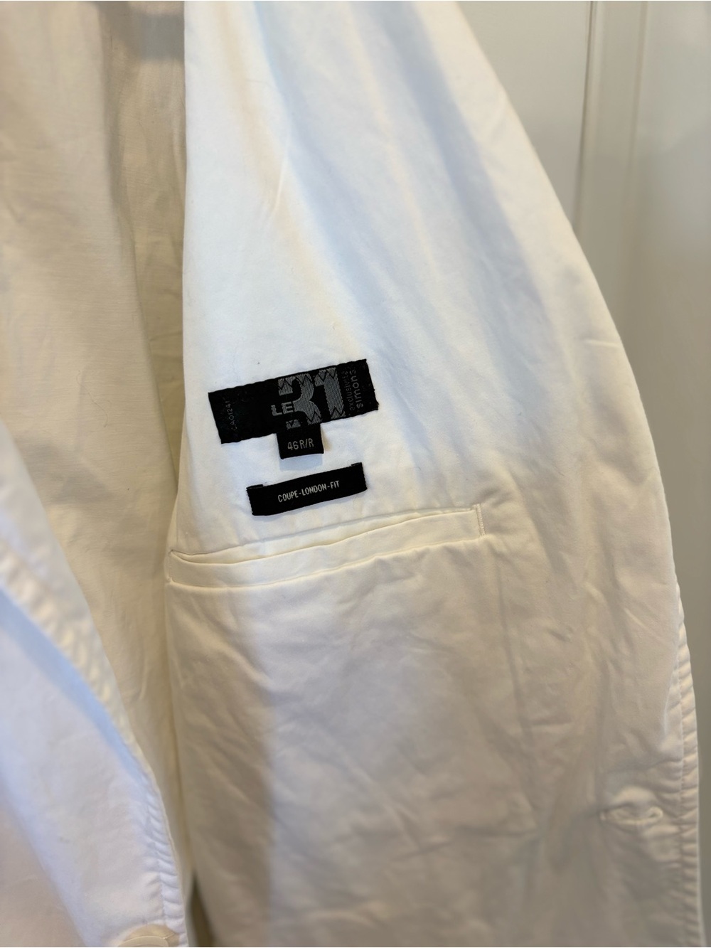 Simons Le 31 White Men's Lightweight Blazer - Picture 3 of 6